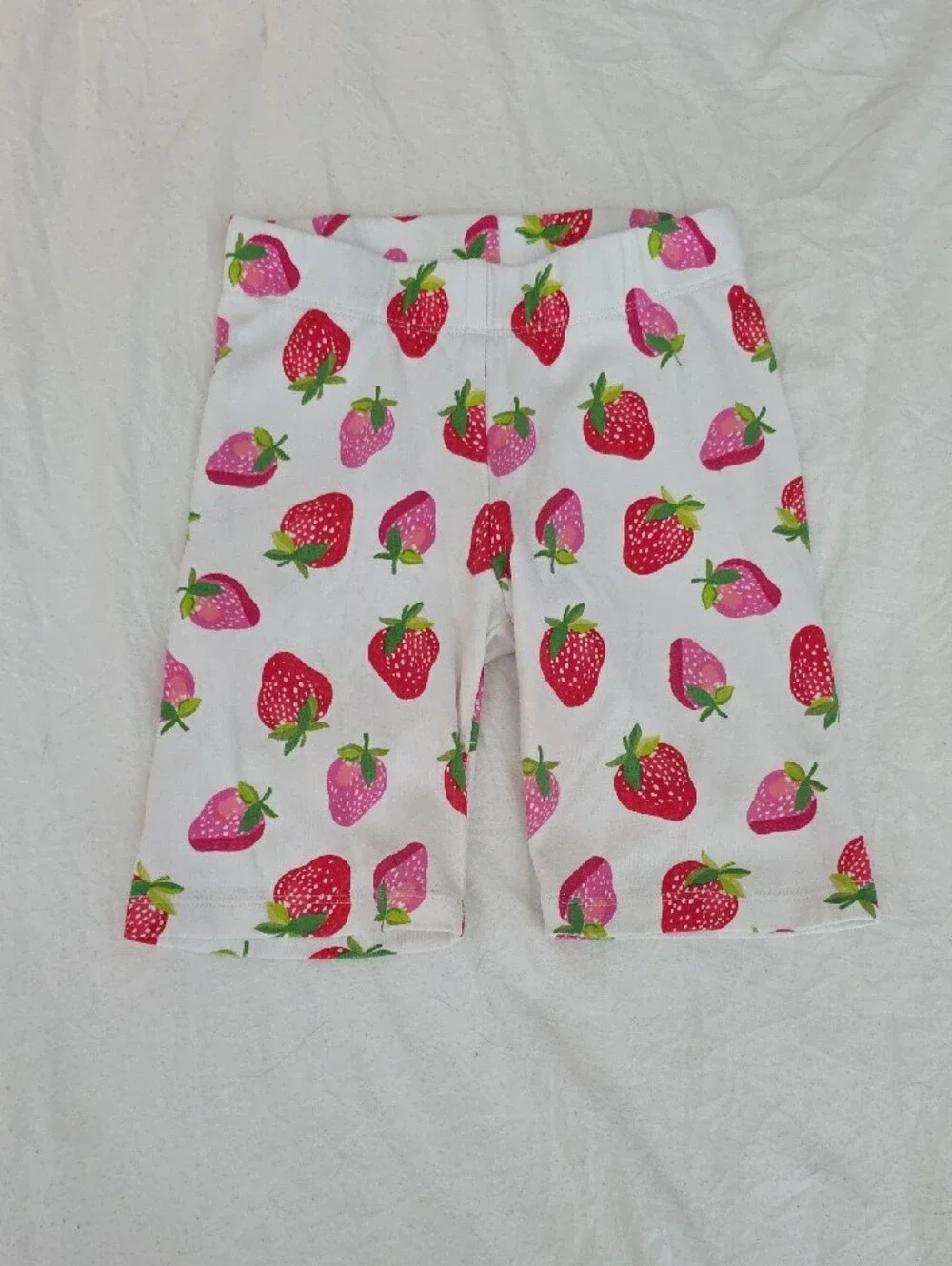 The Children's Place Pink Fruit Applique Pajama Set with Strawberry Leggings